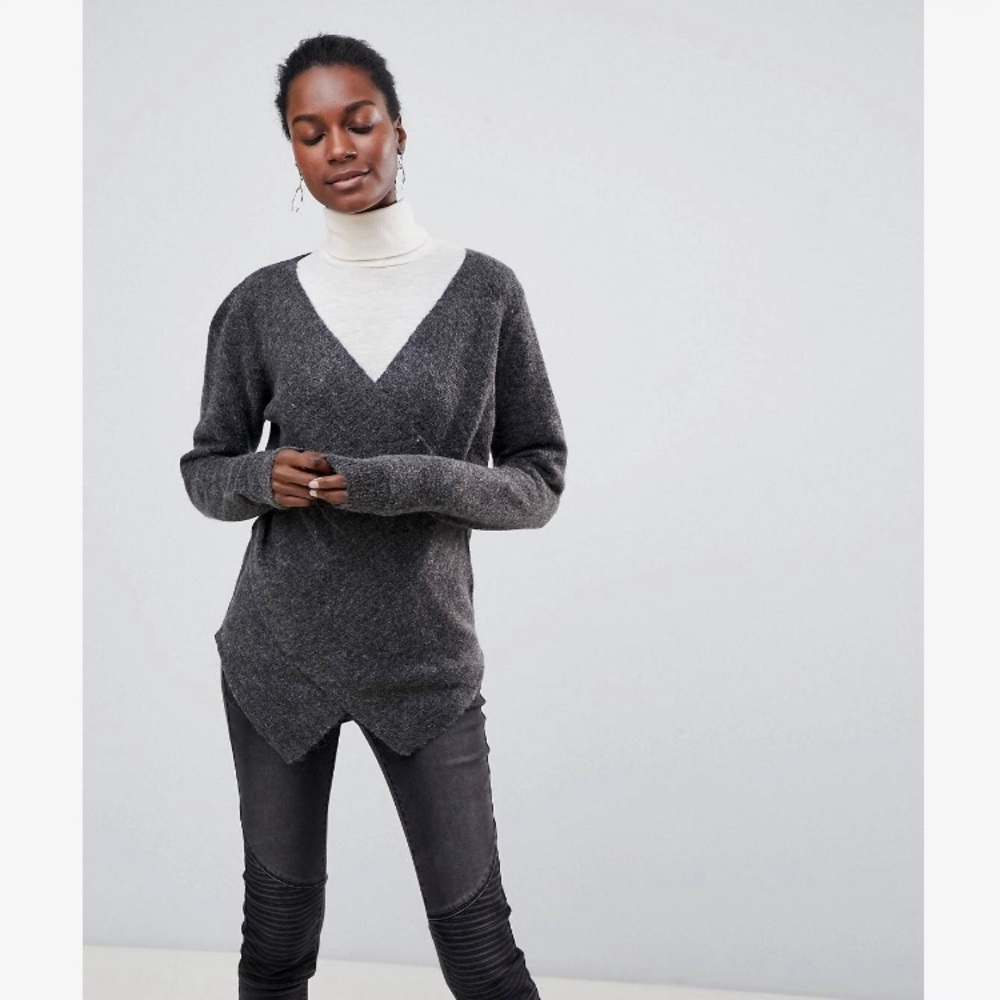 Vila Cross Front Sweater